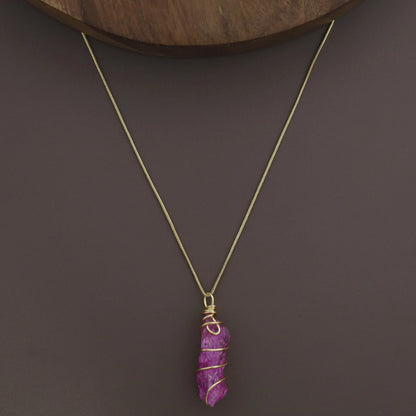 Binded Dyed Stone Neckpiece