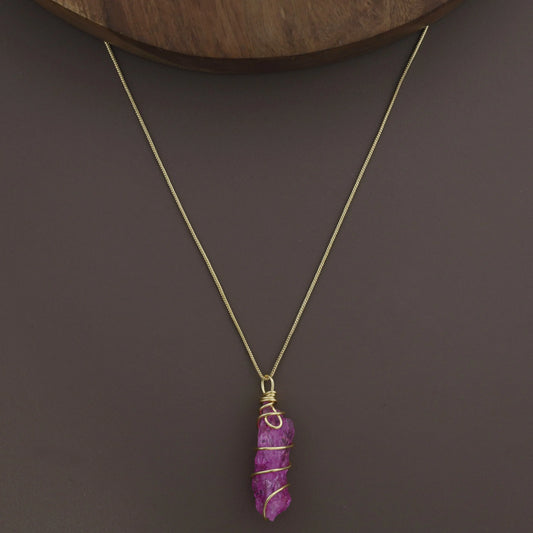 Binded Dyed Stone Neckpiece